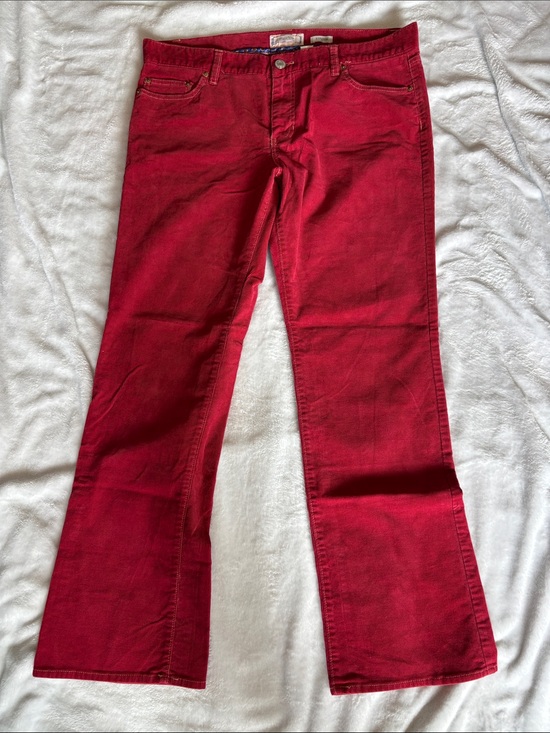 Old Navy Pants - Old Navy Red Corduroy Pants 2005 Y2K vintage